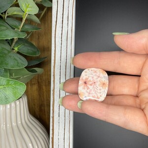 Rectangular Peach Flower Fridge Magnet