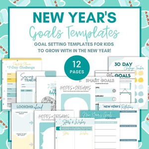 Goal Setting Printable for Kids (new Year’s, Growth Mindset, PDF) - Etsy