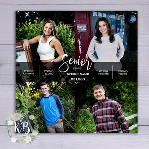 Senior Session Marketing Template | Photoshop Template PSD | INSTANT DOWNLOAD || Senior Photography | 5x5 Marketing Template