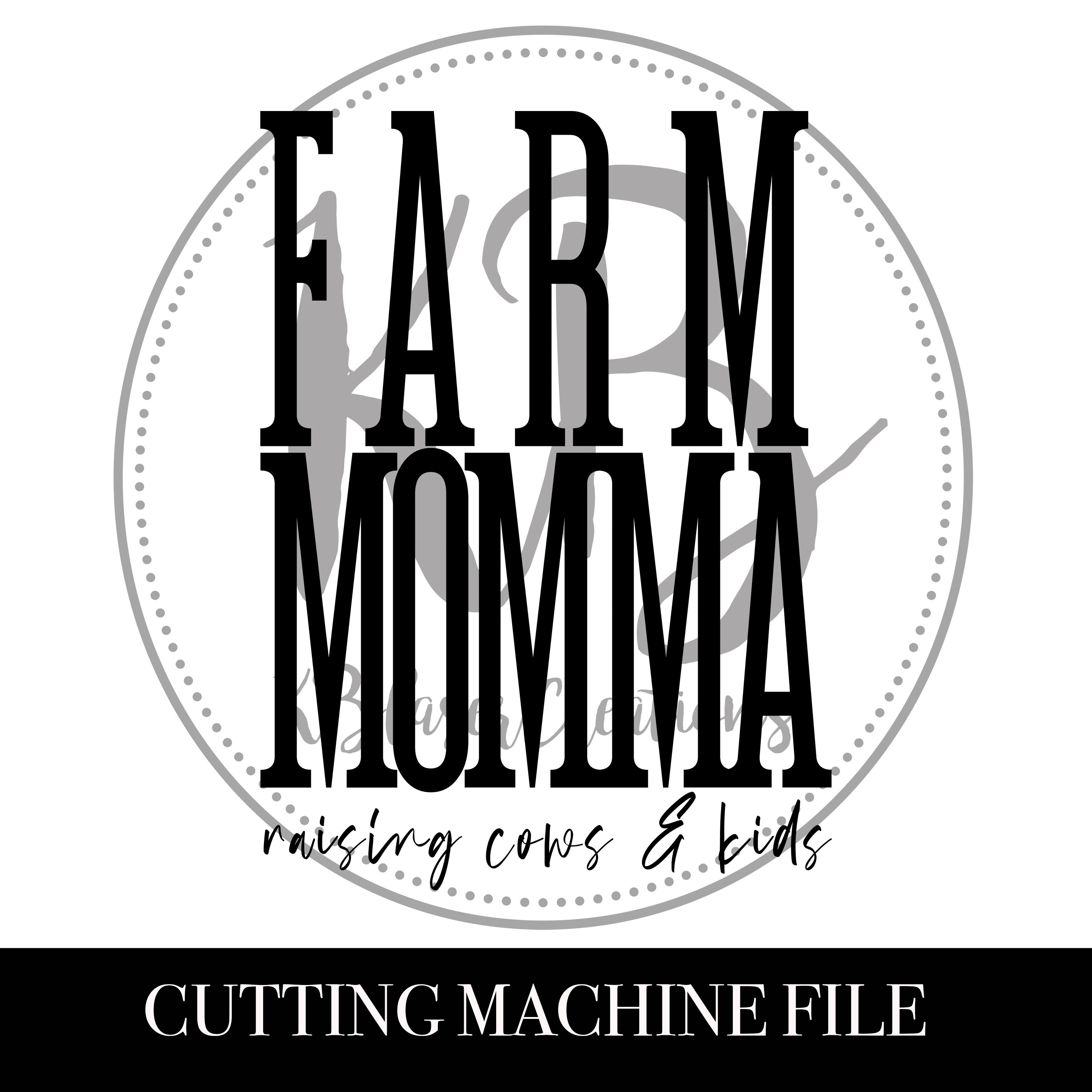 Farm Wife, Raising Cows & Kids Svg, Farmer Wife Life Svg, Svg Cut File