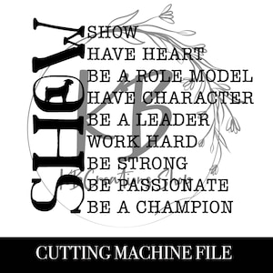 Goat Show, Pig Showmanship, SVG, Digital Cut File, PNG, For Cutting Machine, SVG for Shirt