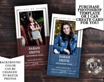 4x8 Card Template | Etsy