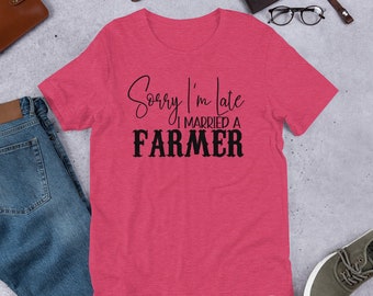 I Married A Farmer T-Shirt I Married A Farmer T-Shirt