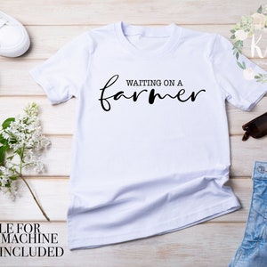 Waiting on a Farmer Svg, Farmer&#39;s Wife svg, Farmer Wife Life svg, svg cut file, svg for shirt, Farm shirt Svg, Farm Svg, Farm humor Svg