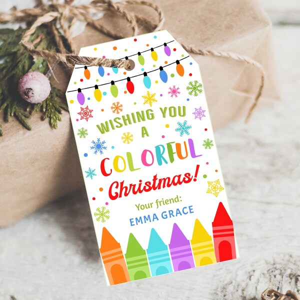 Wishing You A Colorful Christmas Etsy Wishing You A Colorful Christmas Etsy