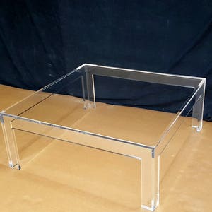 Parsons Coffee Table 3 4 Lucite Acrylic Plexiglas Parsons Coffee Table 3 4 Lucite Acrylic, Lucite Coffee Table Au