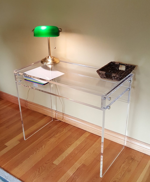 Custom Acrylic Desk Lucite 3 4 Thick Plexiglas Etsy