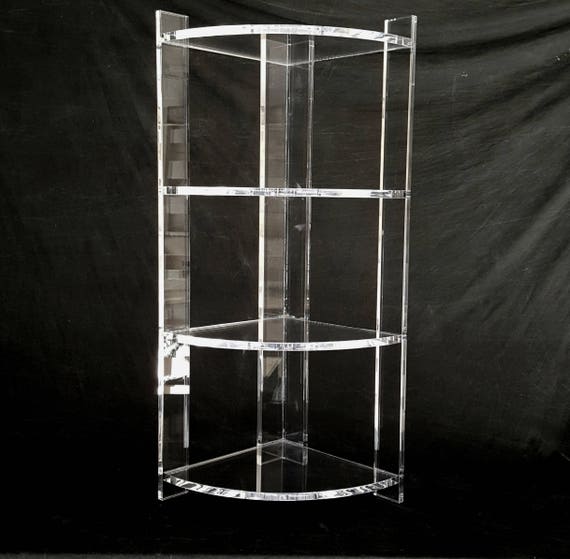 Acrylic /Lucite corner shelf 3/4 thick Plexiglas Etsy