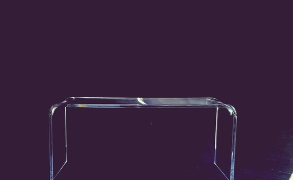 New Lucite Acrylic Waterfall Coffee Cocktail Table Etsy