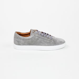Sommer Walk Schuh Grau Wildleder Alt Geld Sneaker Handgemacht