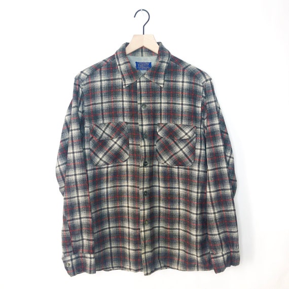Vintage Pendleton Board Shirt Flannel 60s Loop Col