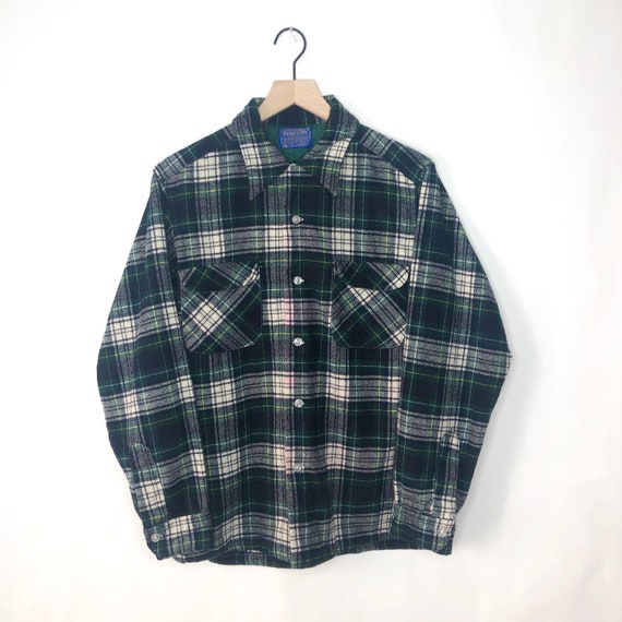 Vintage Pendleton Board Shirt Flannel 60s Loop Col