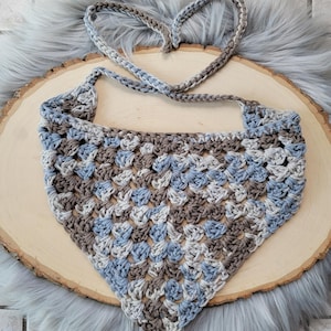 Cottagecore Crochet Earthy Bandana