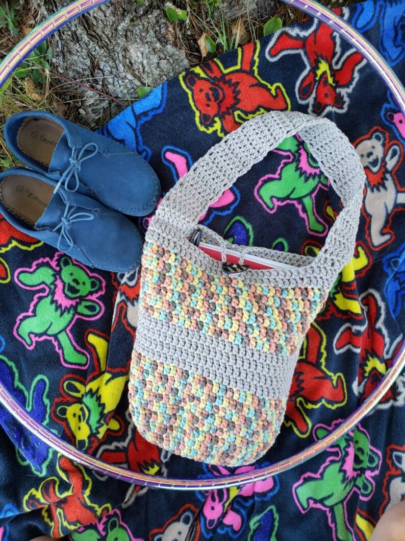 Crochet Market Bag Crochet Beach Bag Colorful Market Bag Reusable Grocery Bag Crochet Grocery Bag Crochet Handbag