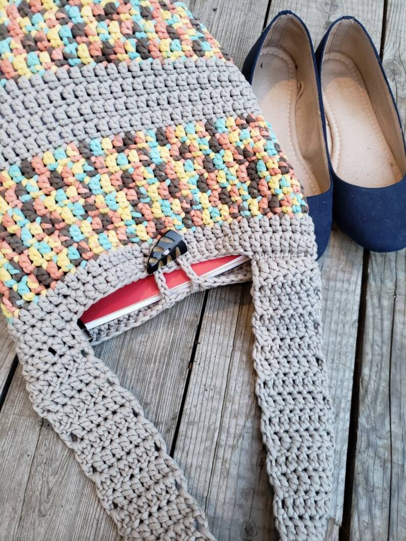 Crochet Market Bag Crochet Beach Bag Colorful Market Bag Reusable Grocery Bag Crochet Grocery Bag Crochet Handbag