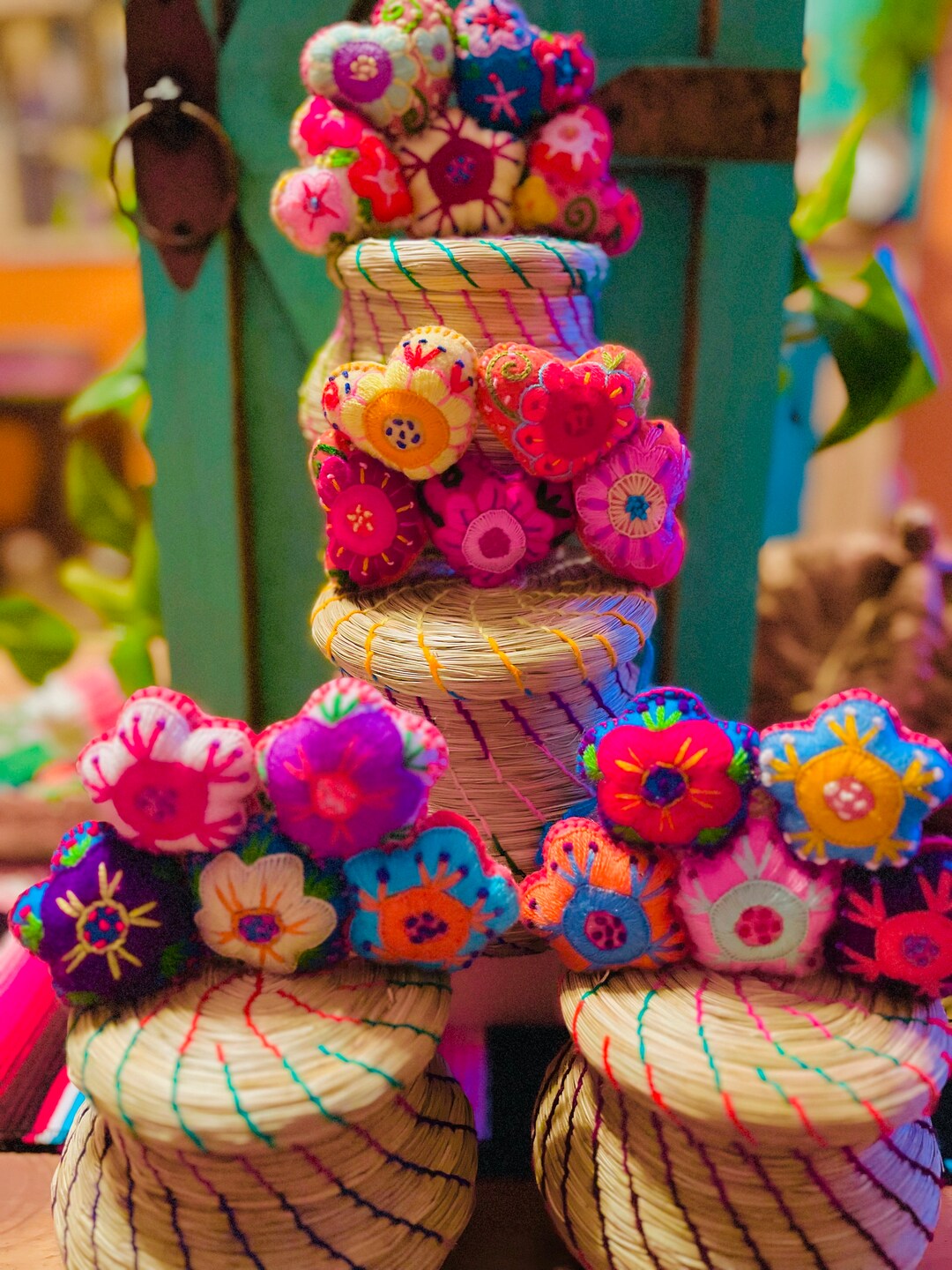 Handmade Artisanal Mexican Cactus Baskets - Mexican Home Decor ...