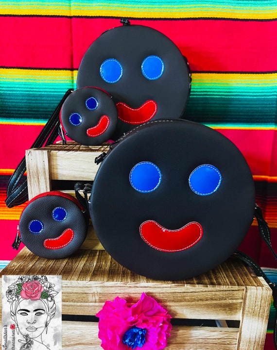 Cross Body Mexican Paleta Payaso Clown Chocolate  Purse