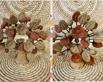 Handmade Tree of Life with Pastillaje Technique from Oaxaca, Mexican Folk Art Decoration, Handmade and Molded, Nice gift, Oaxaca MX