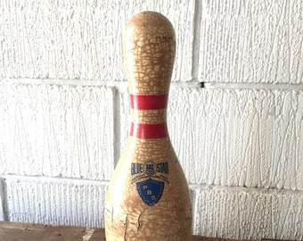 ABC Blue Star Vintage 1970's Bowling Pin Skittle