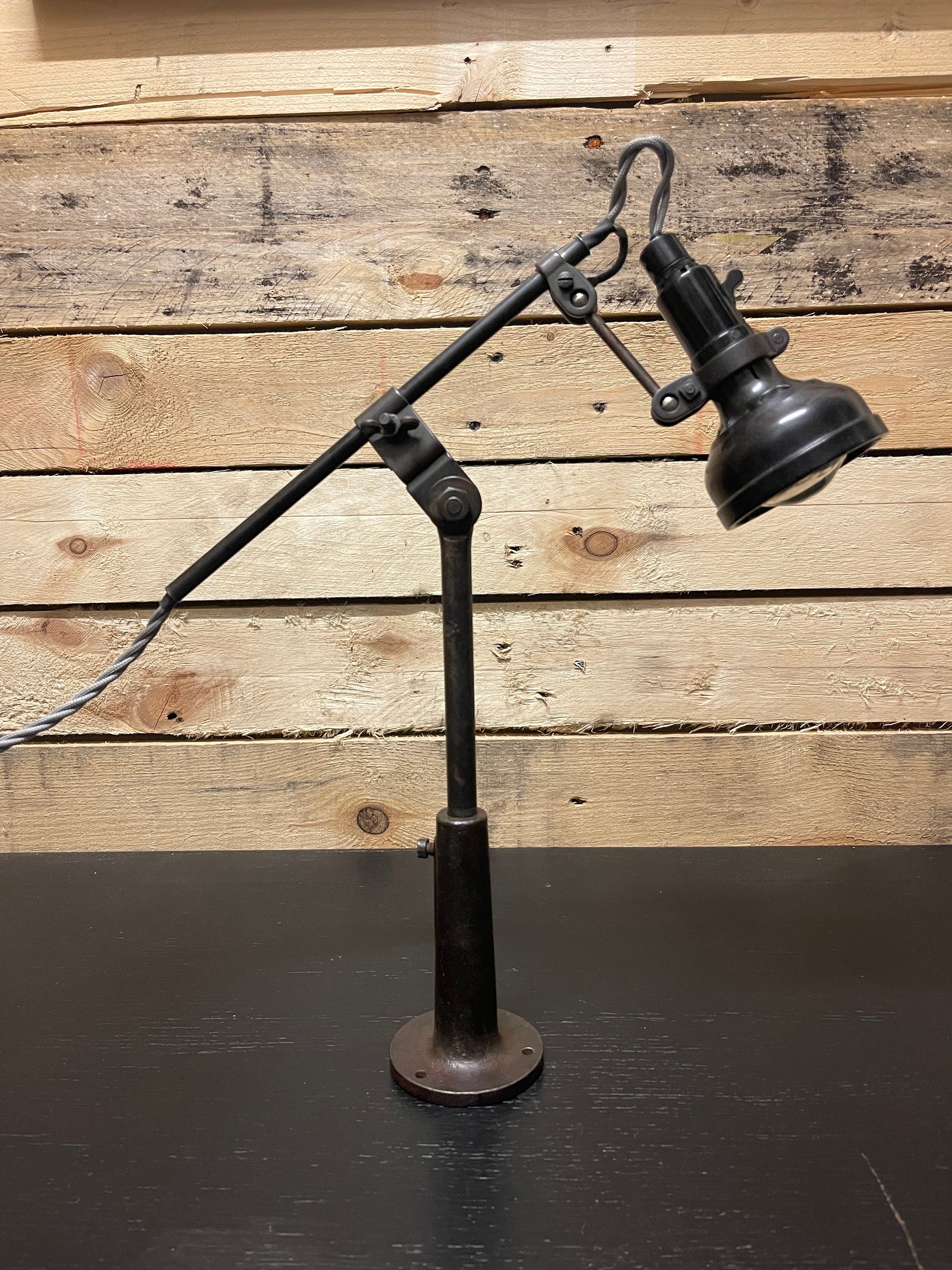 Stained Glass Lamp Made of an Old Singer Sewing Machine 