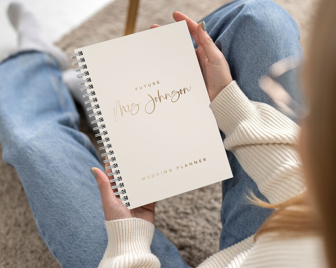 Personalized Wedding Planner Book. Custom Gold Foil Wedding Planner ...
