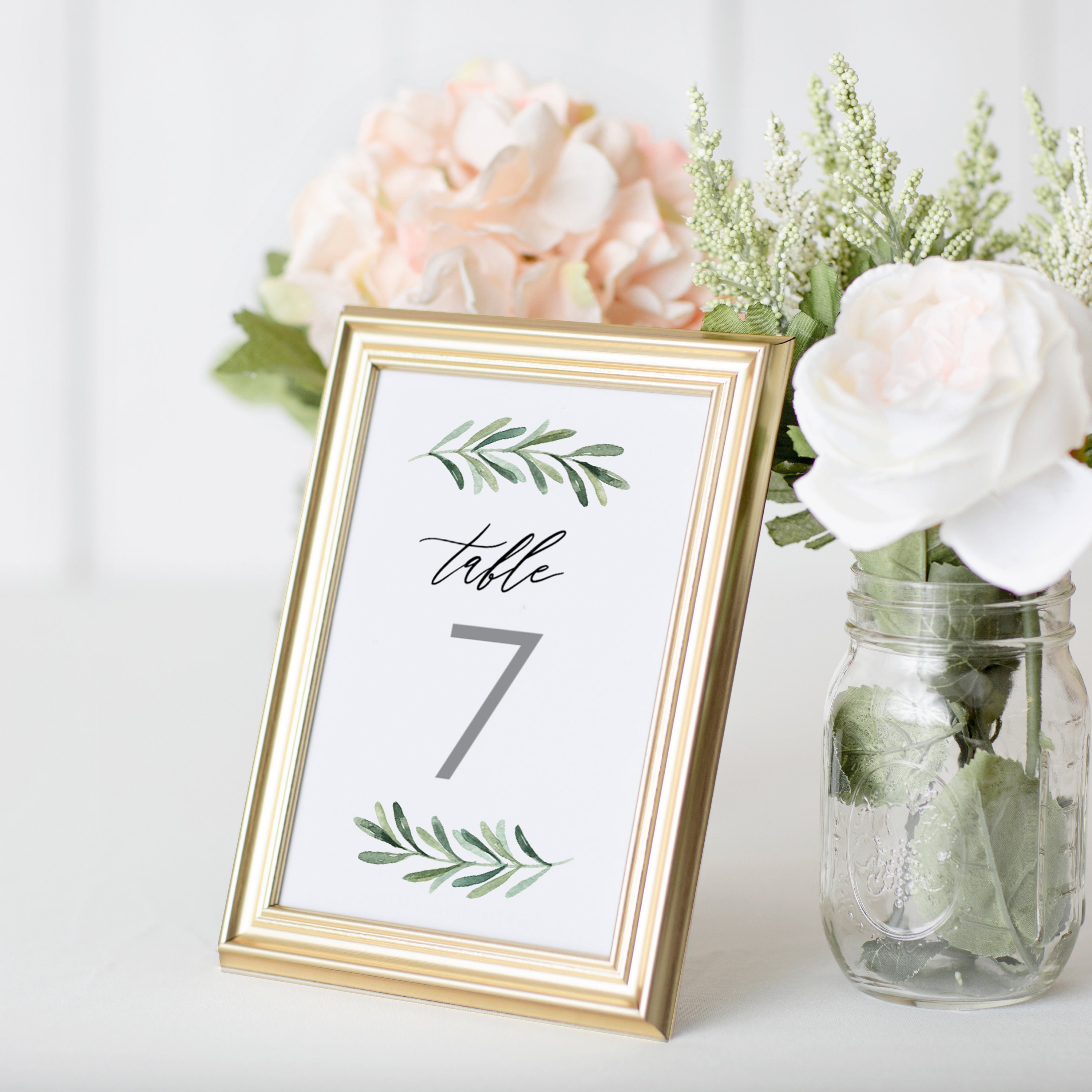 Printable Table Numbers Template Editable Table Numbers Etsy