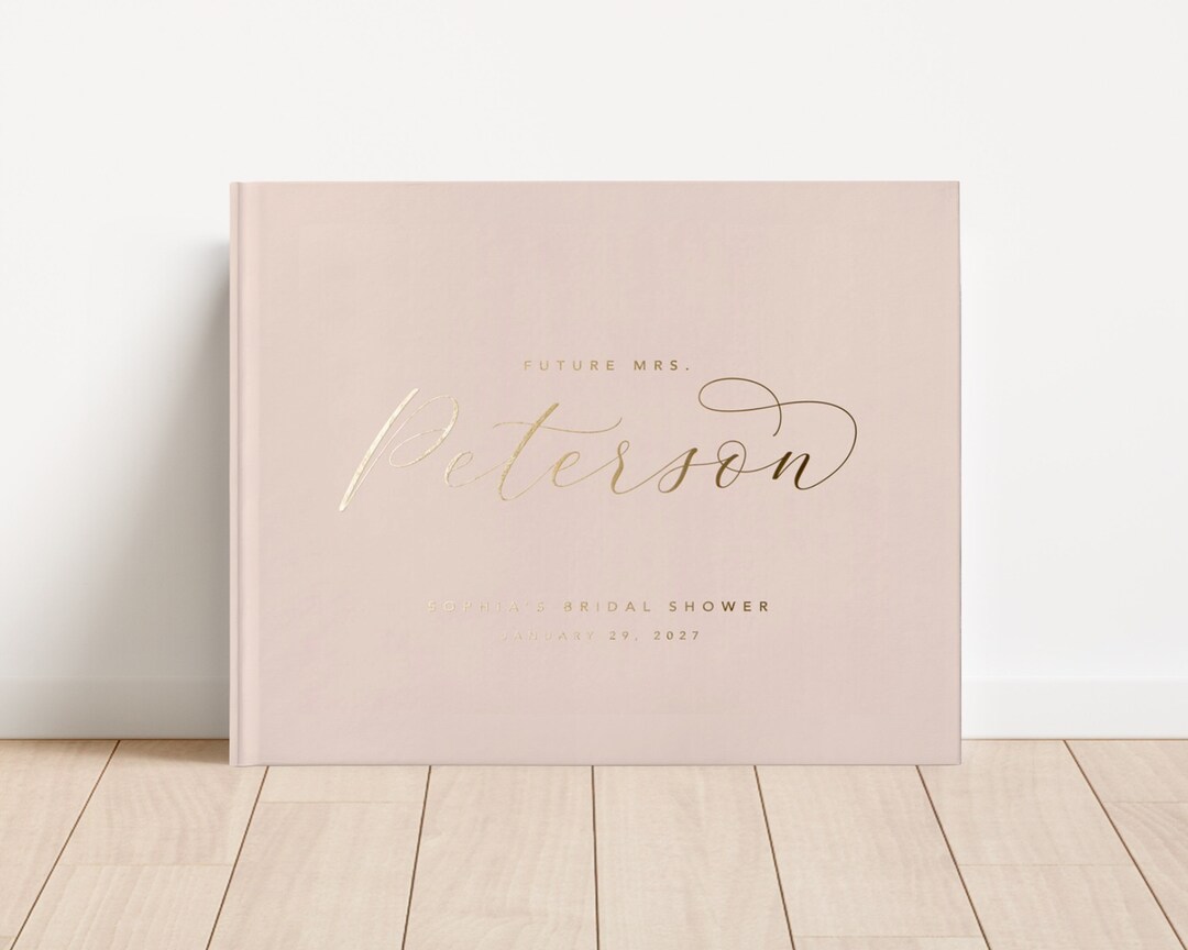 Bridal Shower Guest Book. Bridal Shower Ideas. From Miss to Mrs. Bridal