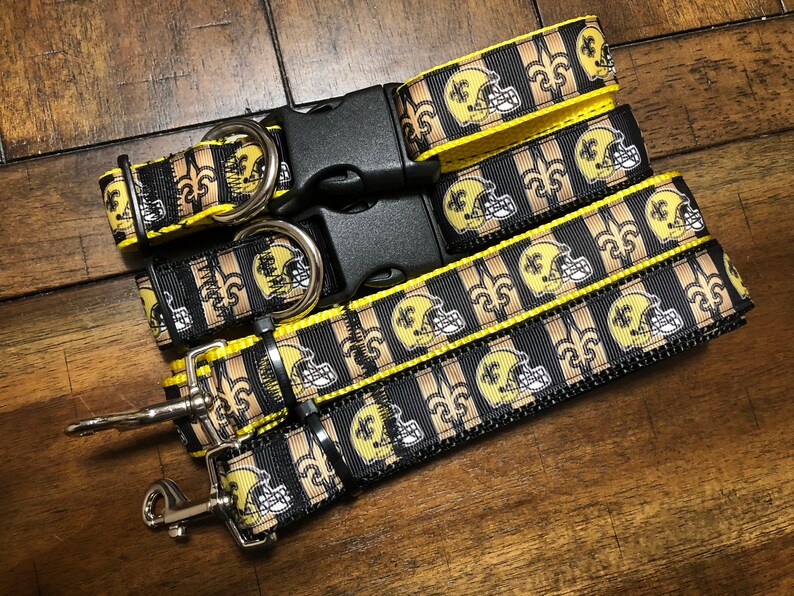 Wristlet Lanyard New Orleans Saints Key Fob Dog Collars and Leashes