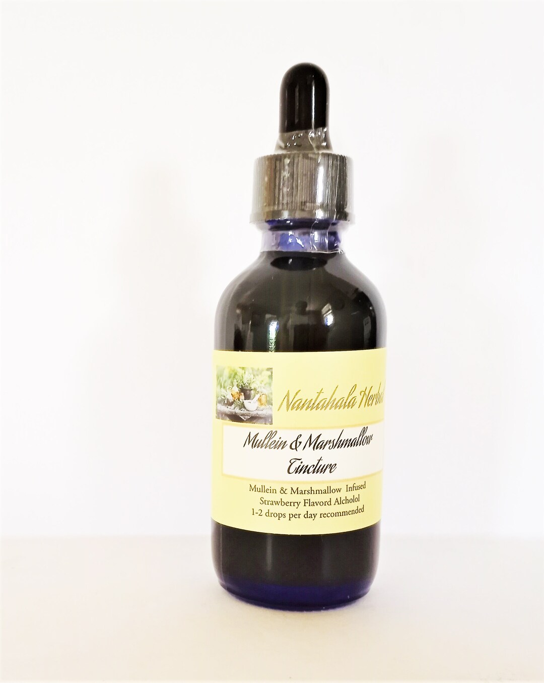 2 Ounces of Mullein/marshmallow Blend Tincture Strawberry Flavored