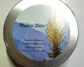 2 Ounces of Mullein Salve Grown in the Smoky  Mountains Pesticide Free