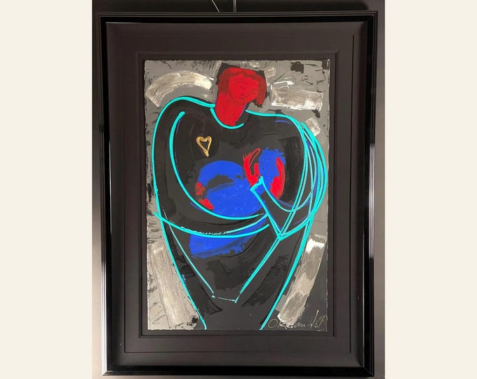 Orlando Agudelo Botero Adoration Hand Embellished Multiple Signed 49/90