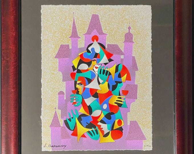 Anatole Krasnyansky City of Wine Limited Edition Serigraph HC 23/50
