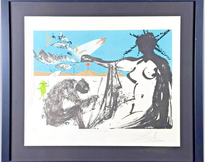 Salvador Dali Lithograph "Prisoners Are Free" Signed & L.E.