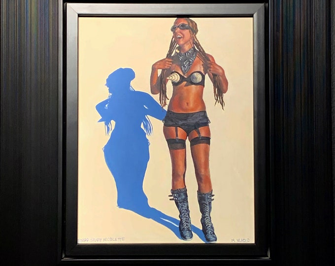 Marie Vlasic BMPP Study (Nicolette) Original Oil on Board