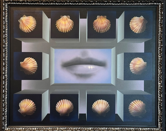 Charley Brown (Original acrylic on canvas) Title: Seashell Lips