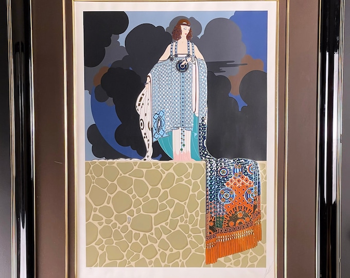 Erte Limited Edition Serigraph Hand Signed Mary Garden 1987