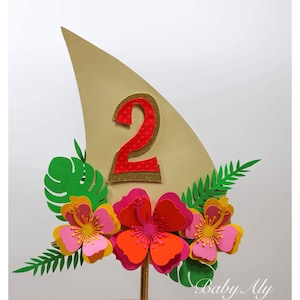 Moana Sail boat Centerpiece