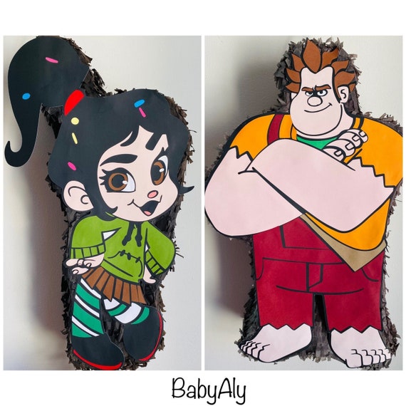 Cartoon Porn Wreck It Ralph Venelope - Vanellope and Wreck It Ralph PiÃ±ata - Etsy