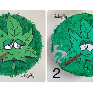 Marijuana leaf pinata
