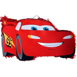 Race Car Pinata, Lightning McQueen Pinata,  Tow Mater Pinata.