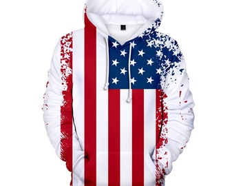 USA flag hoodie new christams gift 2021 hoodie winter cloth special hoodie designs