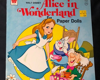 1976 Walt Disney Alice in Wonderland Paper Dolls