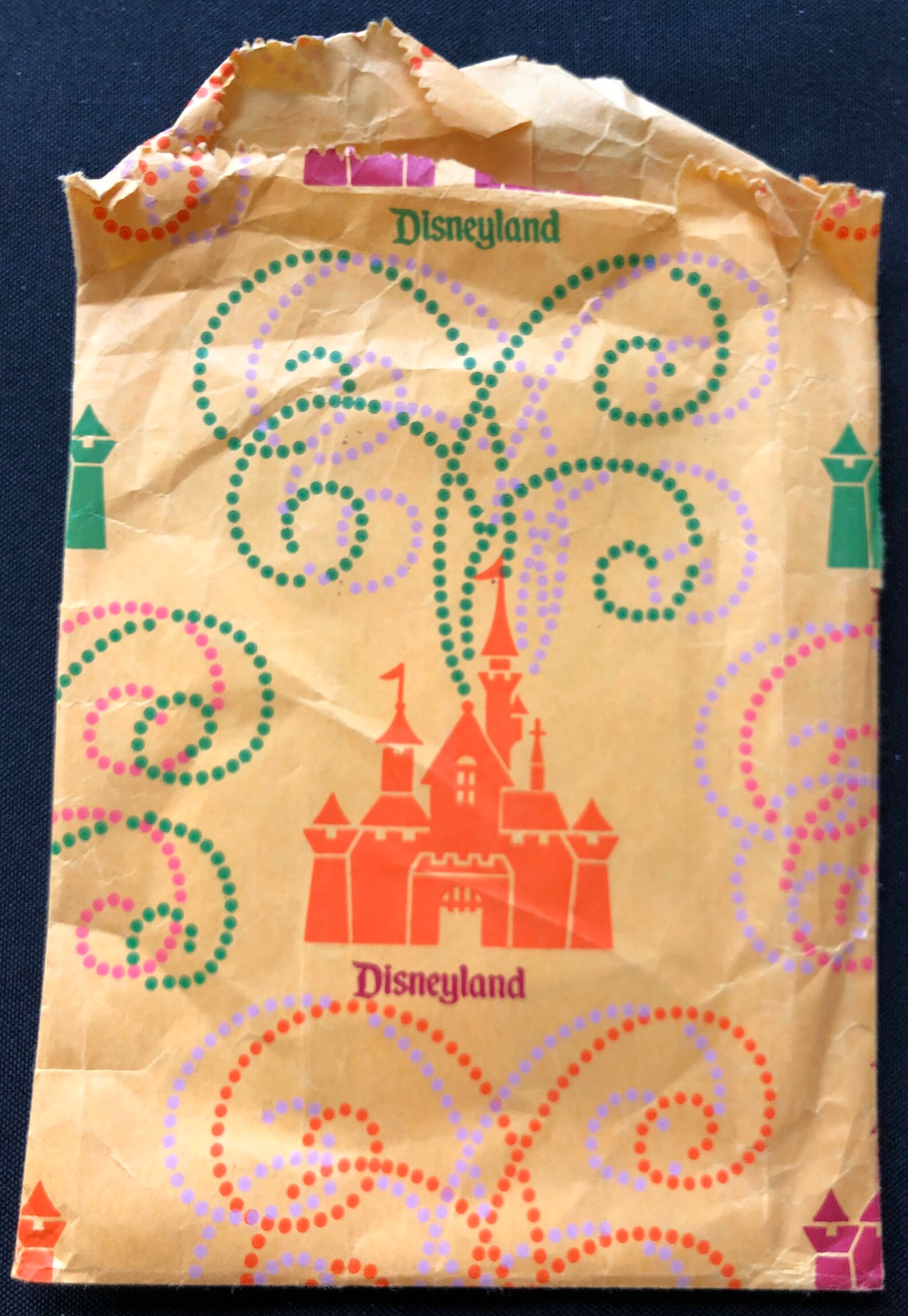 Vintage Disneyland Gift Shop Bag Etsy