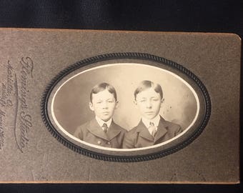 1890s Brothers Cabinet Card
