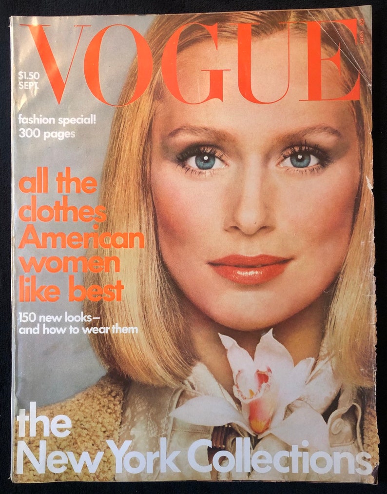 Sept 1975 Vogue Magazine Fashion Special Lauren Hutton | Etsy