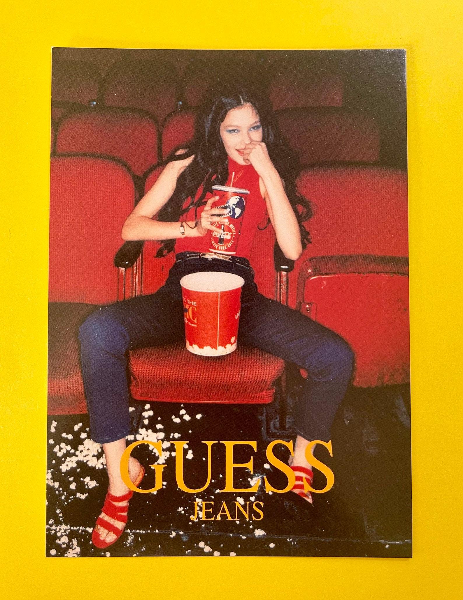 RARE 1996 Guess Jeans Advertisement Postcard Etsy