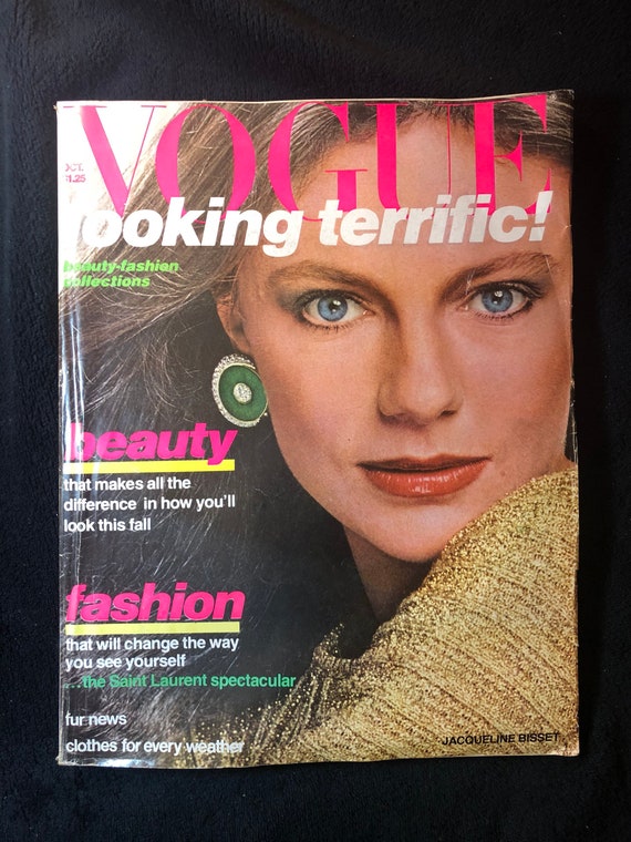 Oct 1976 Vogue Magazine Jaqueline Bisset | Etsy