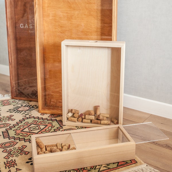 Wine Cork Shadow Box Etsy