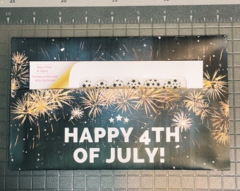 4th of July Independence Day Fireworks Envelope for Nail Polish Strip Sets - Print at Home Digital Download PDF