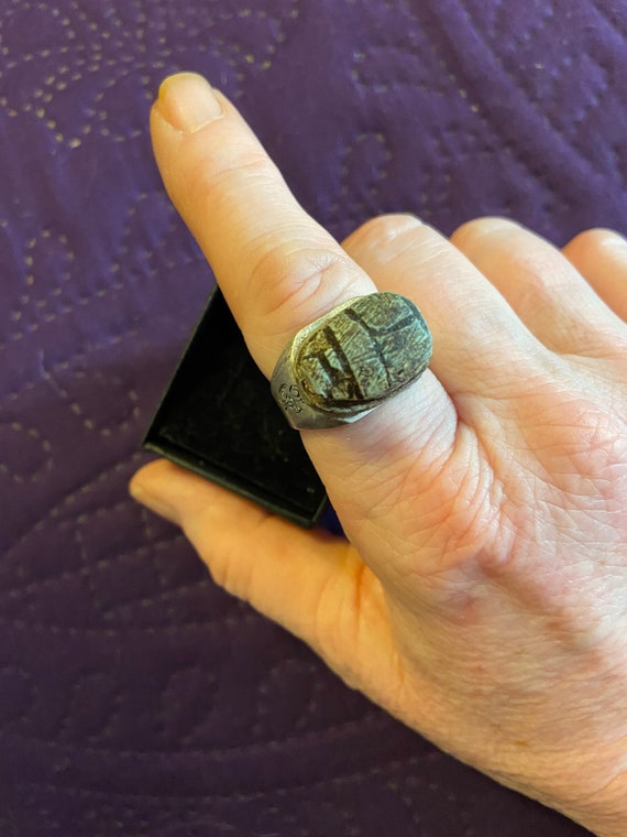 Antique shop scarab ring
